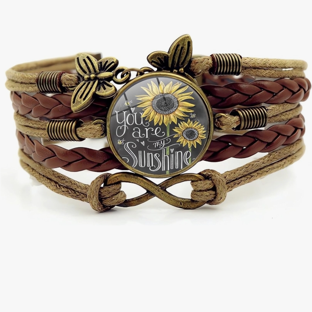 YOU ARE MY SUNSHINE Sunflower Bohemian Bracelet
